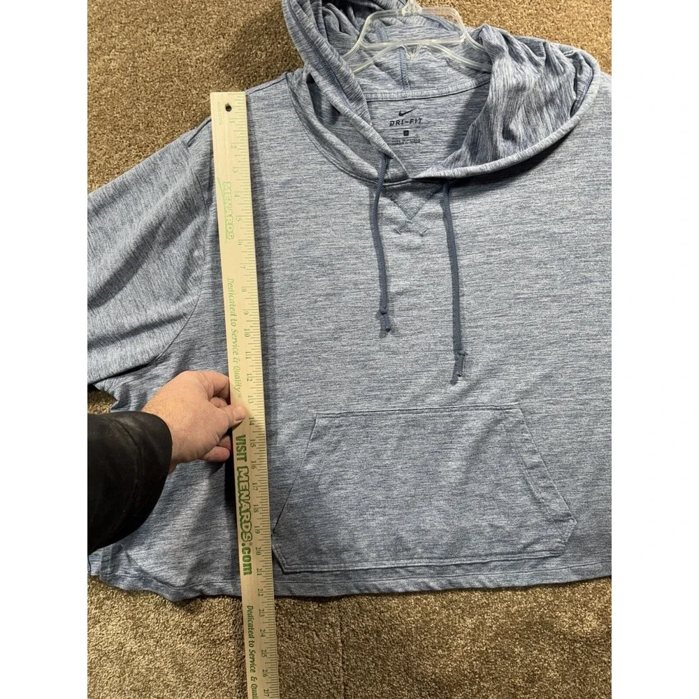 Women's Nike Diffused Blue Yoga Jersey Cropped Hoodie - 3X‎ - Excellent